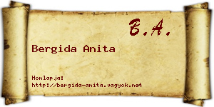 Bergida Anita névjegykártya